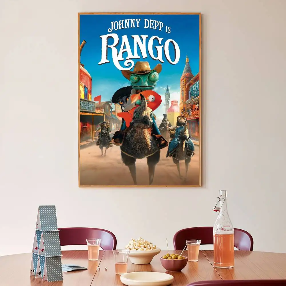 1 قطعة فيلم رانجو ورق أبيض ملصق مقاوم للماء ورقة ملصق مقهى بار الجمالية الفن طلاء جدران