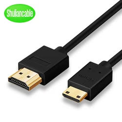 Shuliancable HDMI Cables  High-Speed to Mini  HDMI Cables  Supports Resolution, Ethernet, 1080P and Audio Return