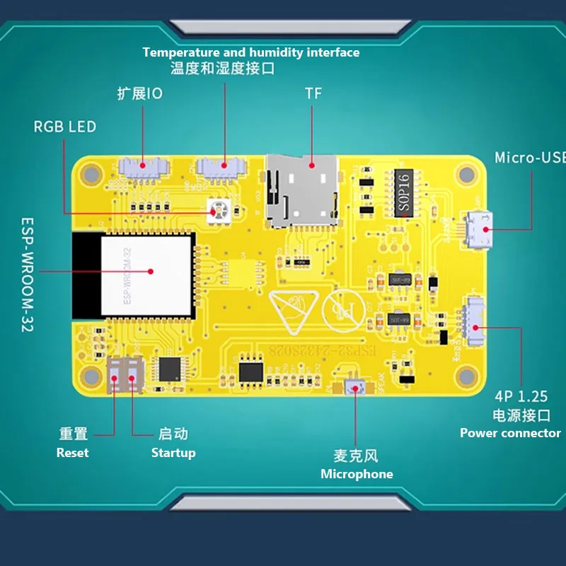 Esp32 Display Tft Module Touchscreen Development Board Wifi Draadloze 2.8-Inch 240*320 Intelligent