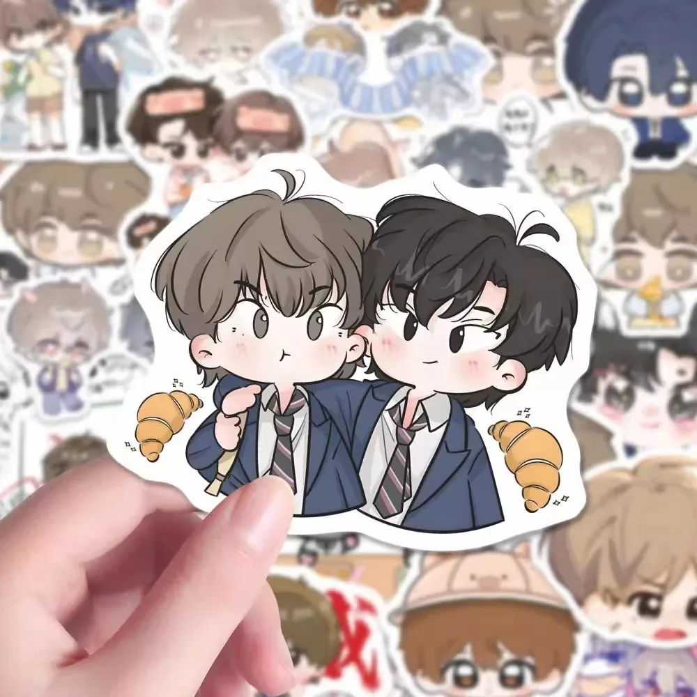 67Pcs Anime Novel Qiu Yu Yong Ye Q Edition Sticker Character Gu YunChi Wen Ran Cartoon Decoration Decals for Phone Laptop Guitar