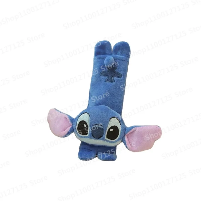 Disney Cartoon Stitch zagłówek samochodowy poduszka pod kark uniwersalne siedzenie osłona pasa bezpieczeństwa lędźwiowego akcesoria do wnętrz