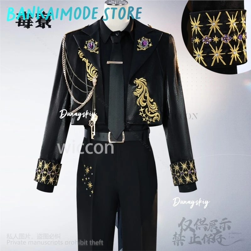 

Pomefiore La volonté Cosplay Game TwistedWonderland Anime Costume Black Coat Pants Gothic Uniform Jirai Kei Halloween Customized