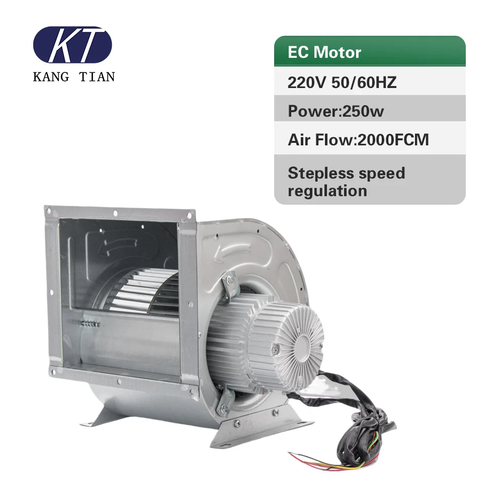 

7-7 110v 220V 250W 1 3 Speed Ahu 110v/230v/460v Ec Large Airflow Steel/metal Engine Bearing Centrifugal Radial Fan Blower