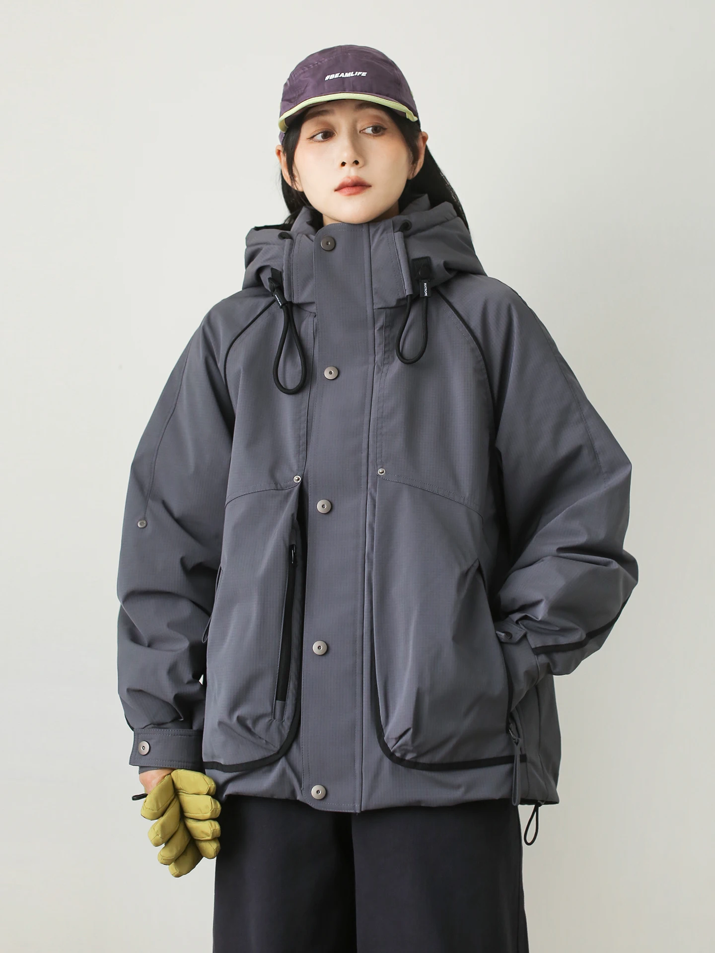 

Женская утепленная пуховая куртка с капюшоном для активного отдыха, белая, теплая, с длинными рукавами, на молнии, стандартный крой