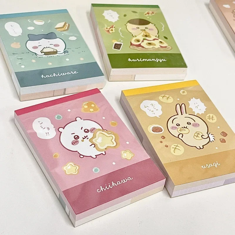 Chiikawa Cartoon Colorful Sticky Notes Book Cute Bear Self-Mocking Eight-Page Tearable Office Supplies From China Mainland