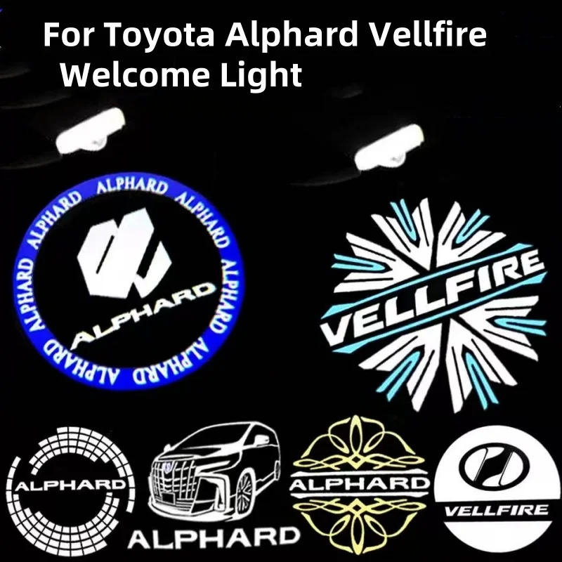 

Door Light Ghost Courtesy Logo Lights for Toyota Alphard Vellfire 20/30 Series GR Car Styling Welcome Light Door Atmosphere Lamp