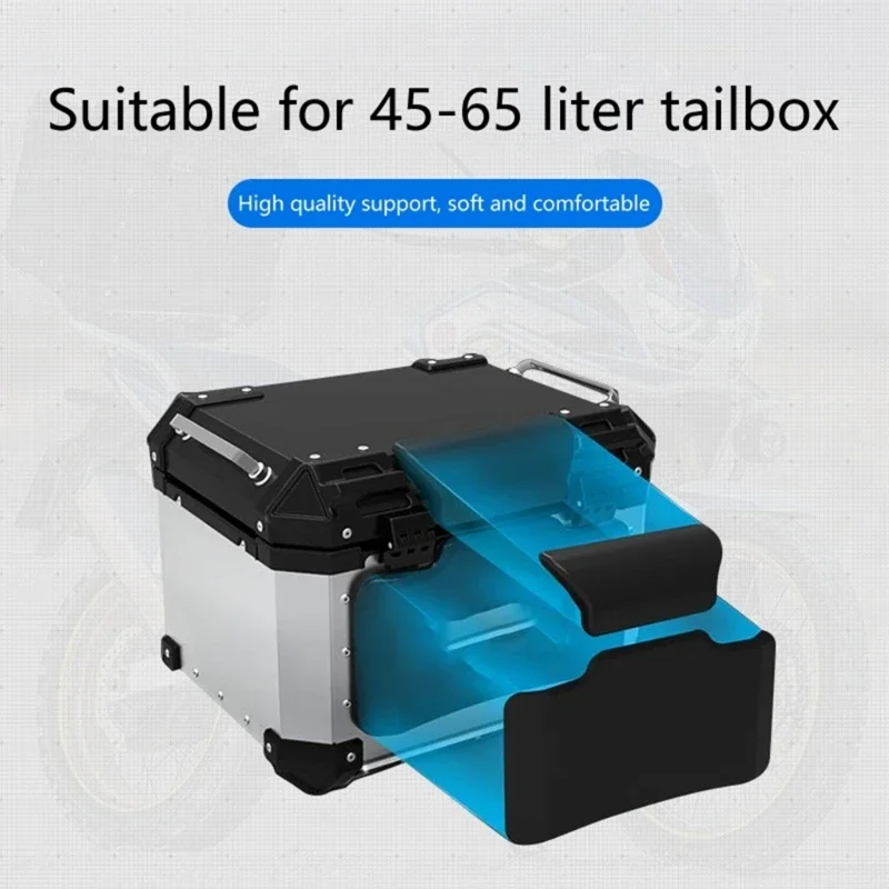 Motorcycle Accessories Passenger Backrest Back Pad Universal Shockproof Moto Rear Top Case Box Luggage Cushion