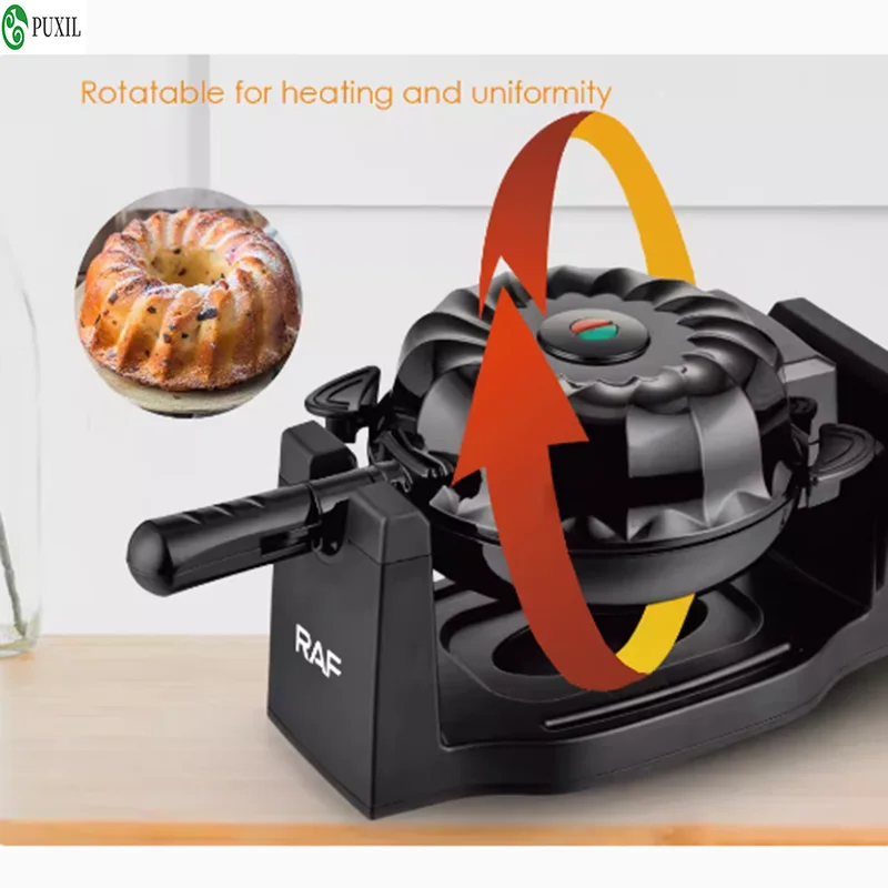 Newest Quality Electric Rotating Lava Bundt Cake Maker Rotated Bundt Cake Maker