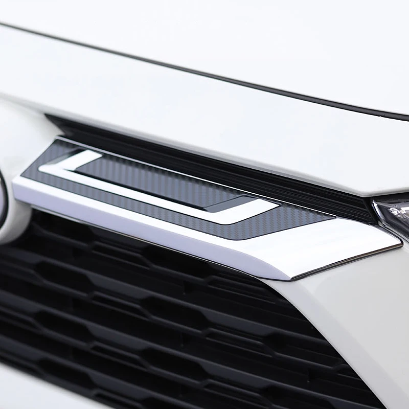 For Toyota RAV4 2019 2020 2021 2022 2023 2024 RAV 4 XA50 Hybrid Car Racing Grills Front Grille Trim Strips Cover Accessories