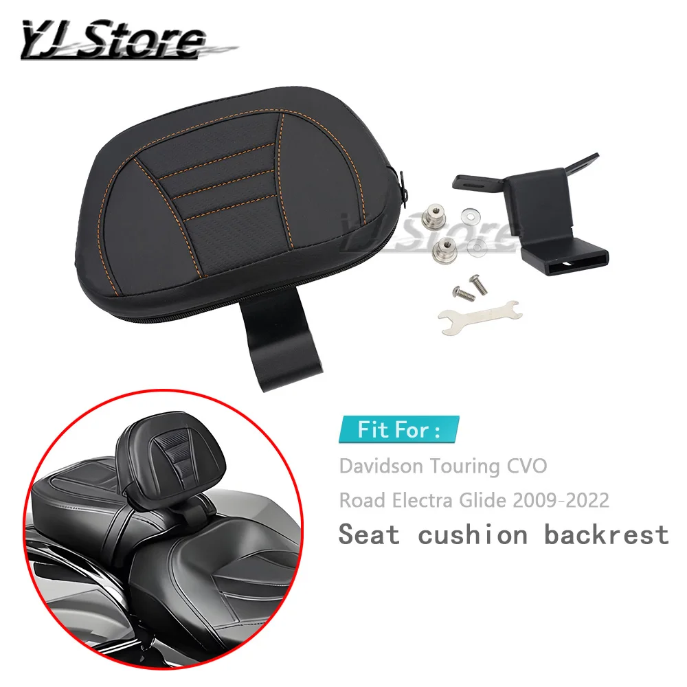 

Fit For Harley Davidson Touring CVO Road Electra Glide 2009-2022 Motorcycle Front Driver Rider Backrest Pad