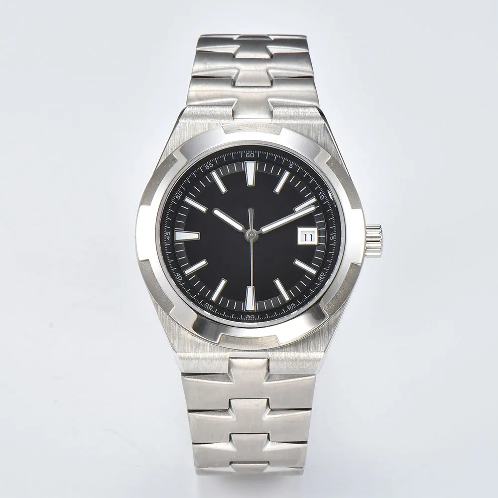 Watch Case + Strap + Hands + Dial Set, Stainless Steel Sapphire Glass Case 41mm, for NH35 NH36 4R Movement, 33mm Dial NH35 Case