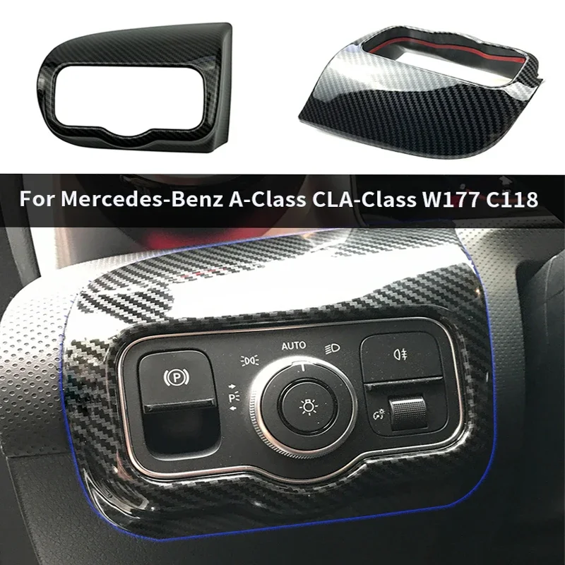 

For Mercedes-Benz A-Class CLA-Class W177 C118 Automotive New A-Class CLA Headlight Control Panel Decorative Interior Accessories