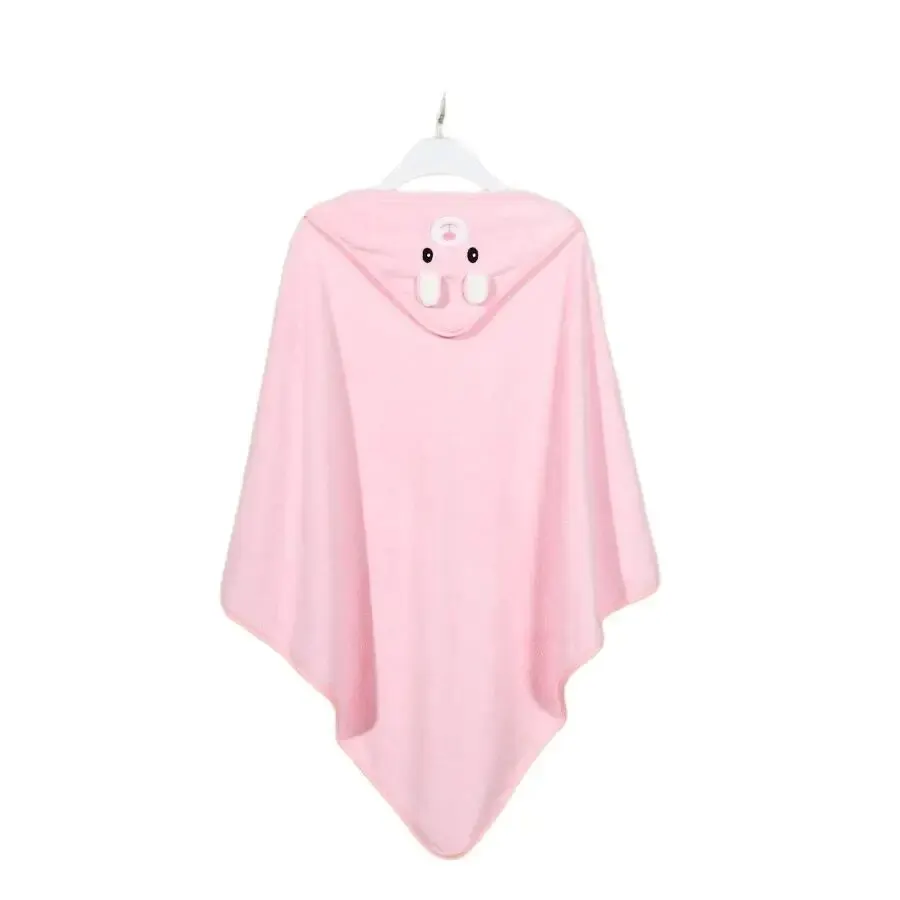 Children\'s Towel Cloak Quick-Drying Coral Velvet Robe Cartoon Cape Baby Darling Hooded