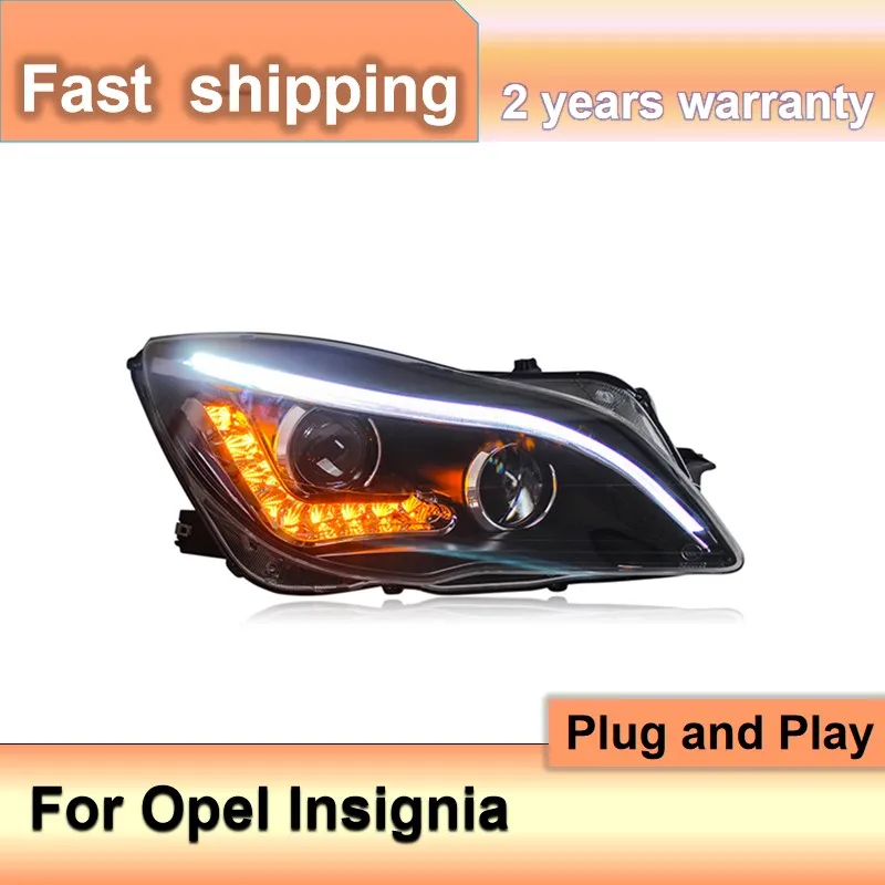 Car Accessories for Buick Regal Headlight 2014-2017 Opel Insignia Headlight Assembly LED DRL Front Light Bi-Xenon Lens Xenon