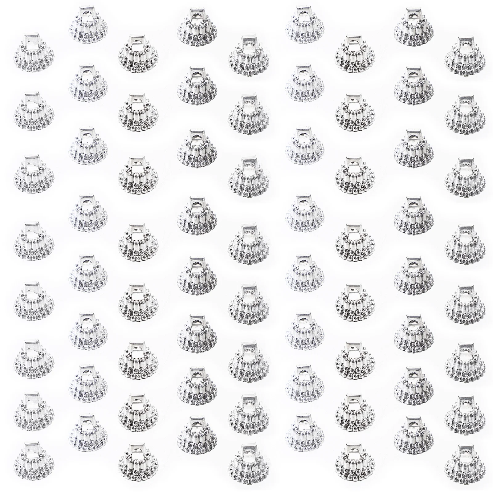 

1Set Christmas Ball Caps Pendant End Covers for Handmade Gifts and Xmas Tree Decoration Ball Pendant End Caps Balls Charms