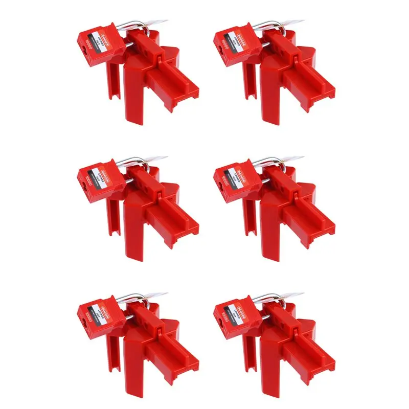 

AS60-6X Ball Valve Lockout With Padlock For 1/2In-2-1/2In Outside Diameter Pipe - Design Prevents Accidental Activation