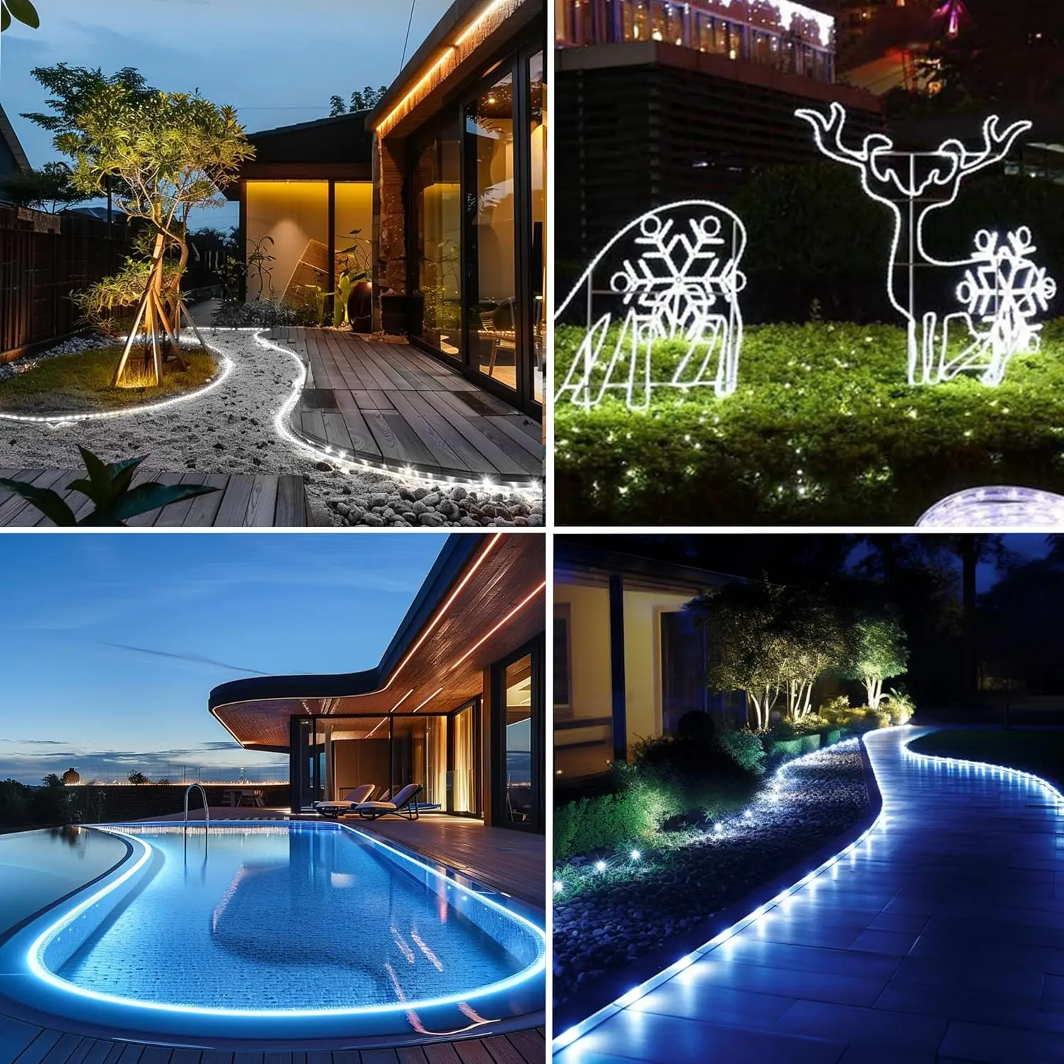 1000 LED Solar String Light Outdoor Waterproof 99 Feet Fairy Light Garden Christmas Light for Pool Patio Party Wedding Decor