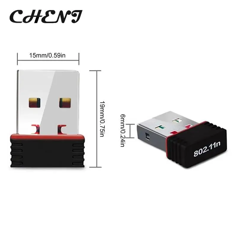 Mini USB Wifi Adapter 802.11n Antenna 150Mbps USB Wireless Receiver Dongle Network Card External Wi-Fi For Desktop Laptop