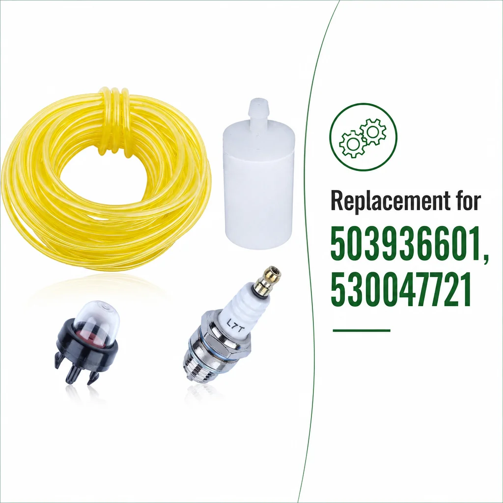 Primer Bulb Fuel Line Filter Spark Plug Kit For Husqvarna Chainsaw 235 236 240 340 345 350 353 440 445 450 460 OEM 503936601