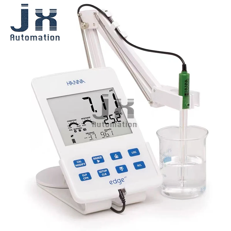 Italian HANNA HI2002 Large LCD Flat Panel Microcomputer pH/ORP/mV/Temperature Tester for Industrial Lab Water Treatment