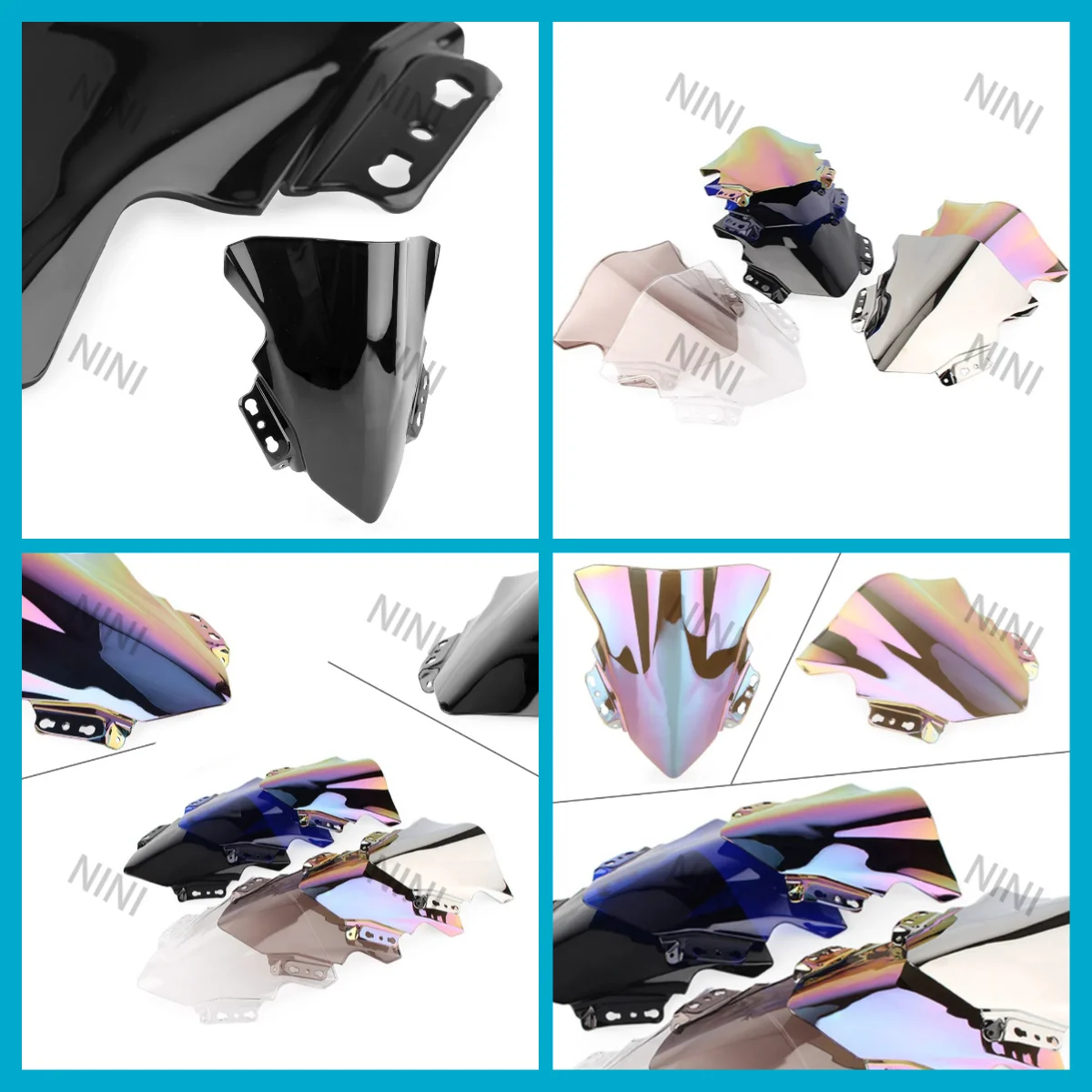 Motorcycle For Kawasaki Ninja 250SL ZX250SL ZX 250SL 2014 -2016 2017 Double Bubble Windshield Deflector Protector Wind Screen