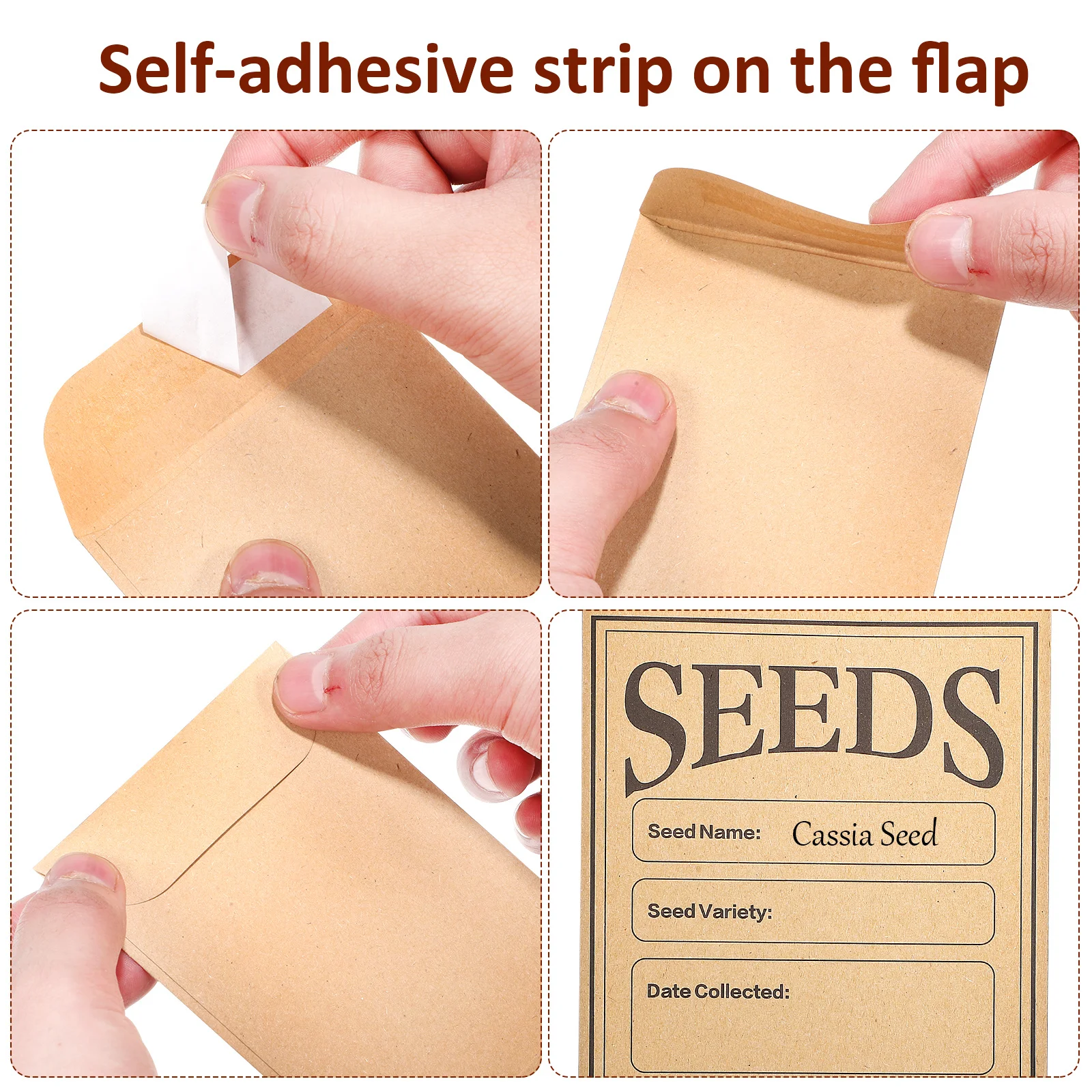 

200pcs Kraft Wage For Bags Wage Small Envelopes Mailing Storage Packaging Mini Cash Envelope Envelopes