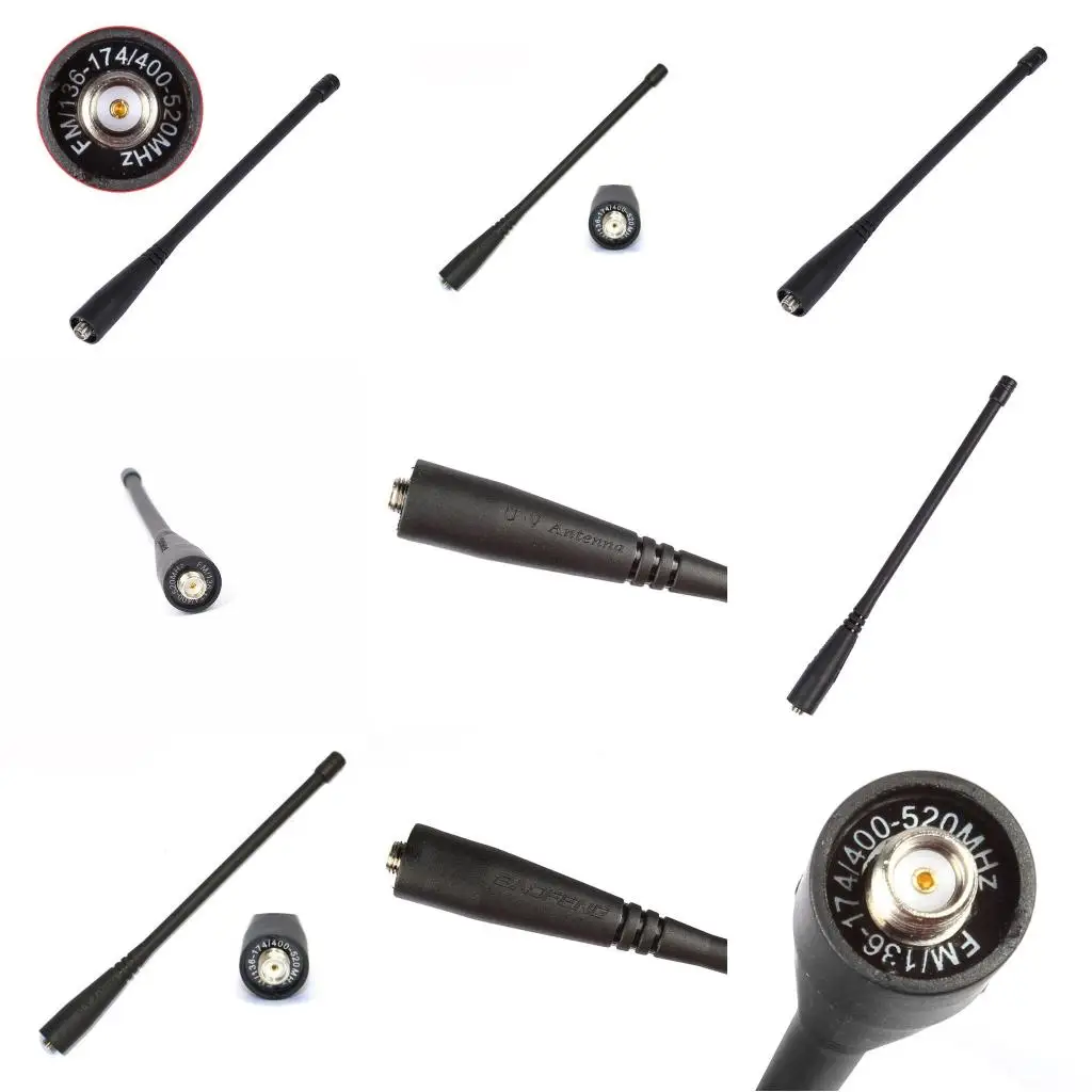 Antena Baofeng Asli SMA-Female 17CM Dual Band Untuk Radio Walkie Talkie Baofeng UV-82 UV-5R GT-3