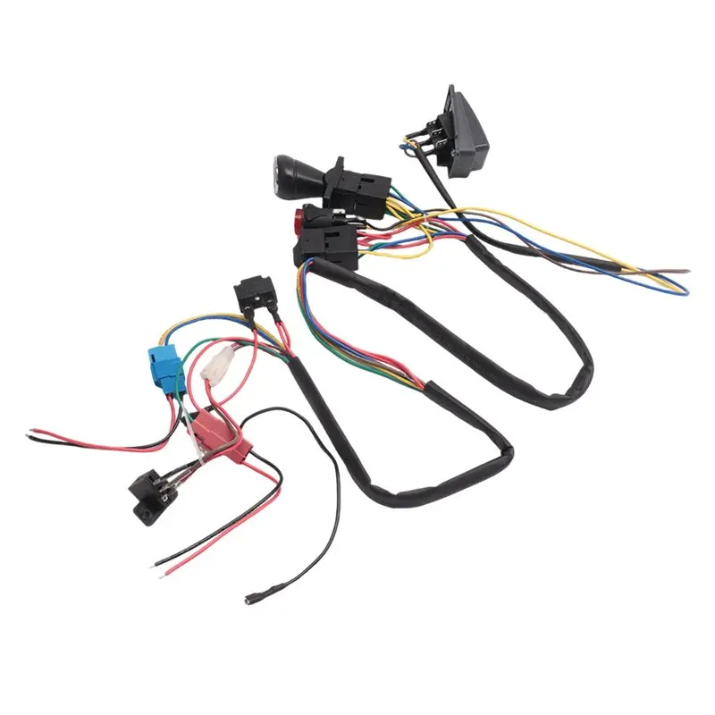 A49K-Children Electric Car DIY Modified Wires And Switch Kit, Kids Electric Car 4WD Ride On Replacement Parts Single Line