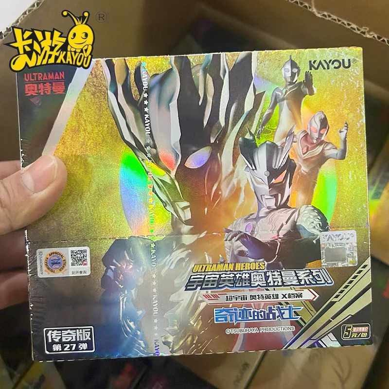 

Genuine KAYOU Ultraman Collectible Card Legend Edition Vol.27 Super Universe Hero Whole Box Ultraman Zero Collection Gp Toy Gift