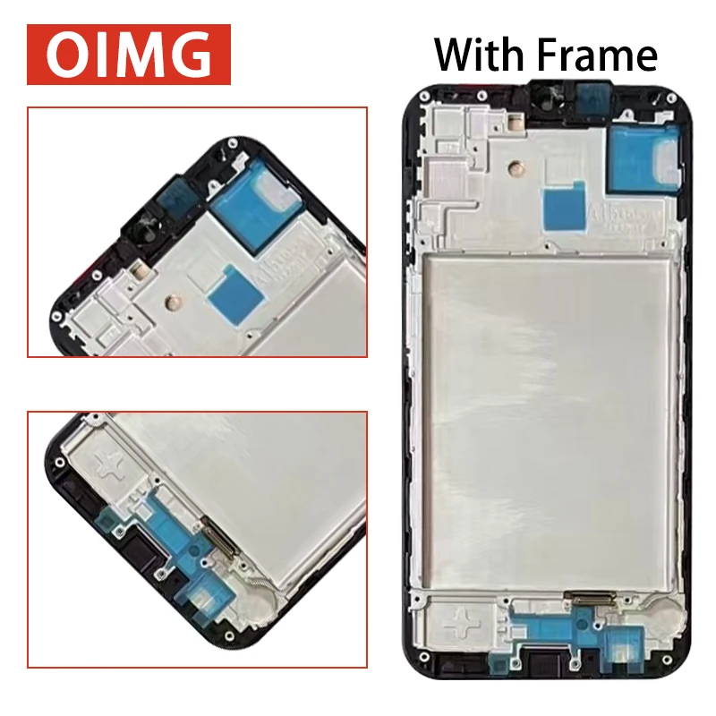 Digitizer layar sentuh LCD dengan bingkai, tampilan layar sentuh 6.5 "diuji untuk Samsung A15 A155F A155M A15 5G A156B A156E