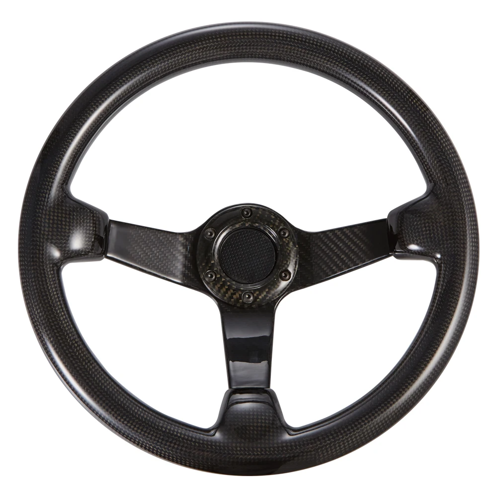 High Performance Deep Dish 100% Real Carbon Fiber 350 Mm Steering Wheel