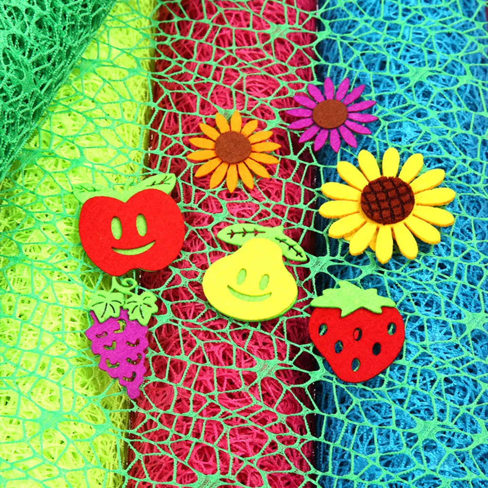 

DIY Gauze Roll Bright Color Jacquard Net for Gift Wrapping Wedding Decor Kids School Projects Tree Pendant Gem Blue