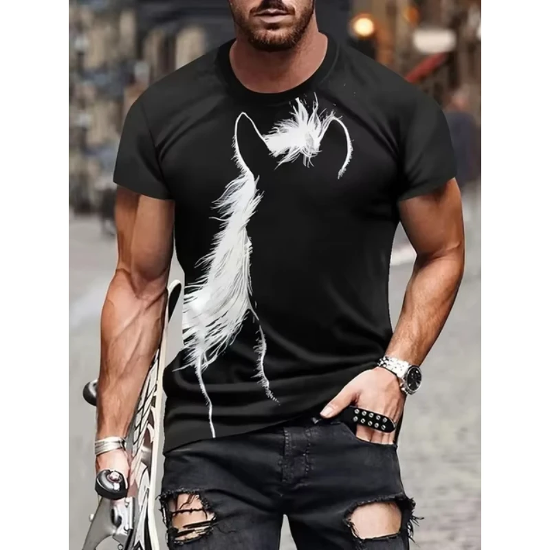 

3d Print Men's Graphic Design O-neck Novel T-shirt Oversized Casual Comfy Tees Tshirts For Summer Men's Clothing Tops