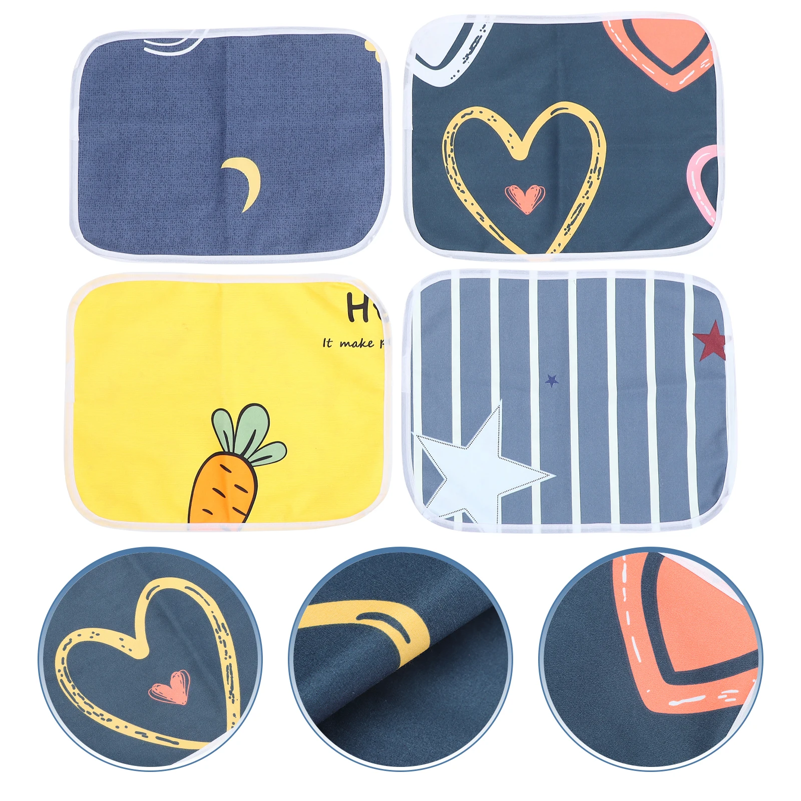 

4pcs Waterproof Guinea Pig Cage Liner Washable Small Animal Pee Pad 35x45cm Reusable Pet Bedding Hamster House Decor