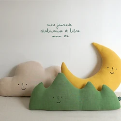Milangel-almohada cómoda de gasa para bebé, reposacabezas con letras bordadas, decoración bonita para niño pequeño, nuevo