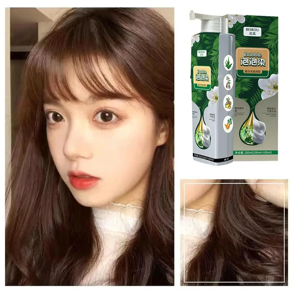 200ml Bubble Hair Plant Hair Capelli setosi Bellissimi capelli galleggianti Non danneggiano il cuoio capelluto e i capelli utilizzati per tingere i capelli Regali