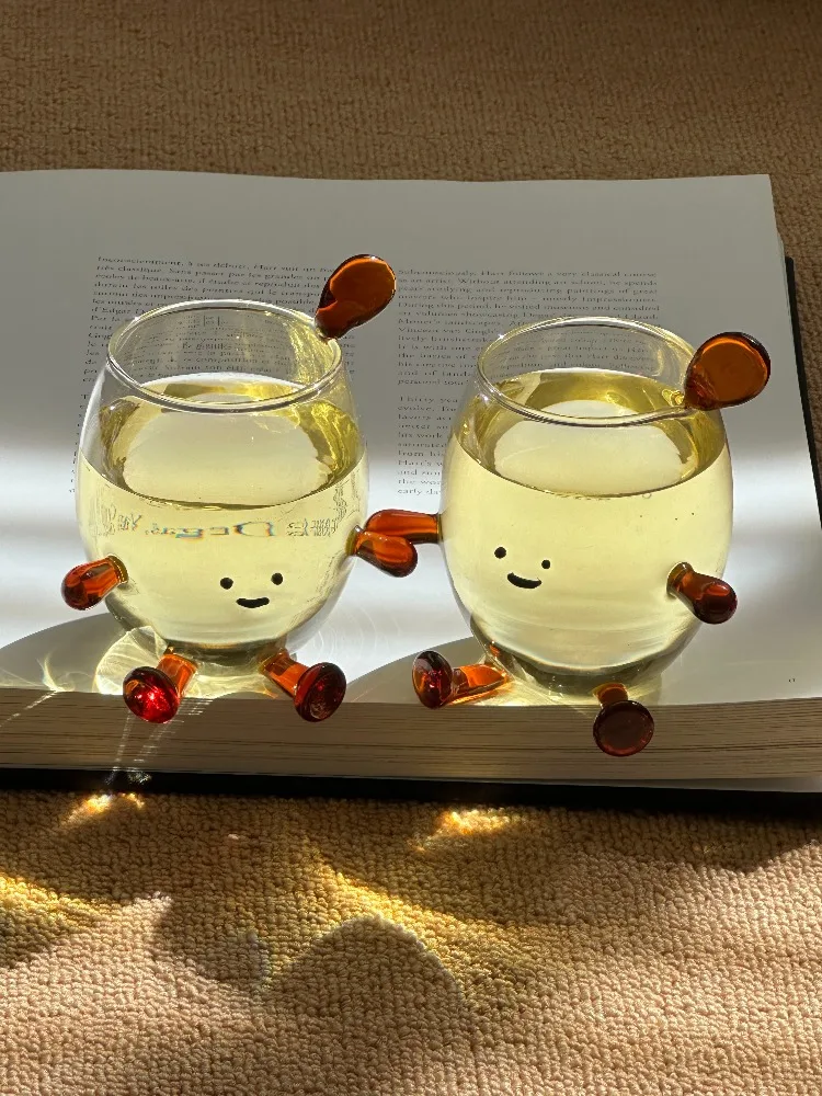 

Креативная кофейная чашка в стиле Instagram, милая стеклянная чашка, мультяшный подарок для ног для других кружек для молока