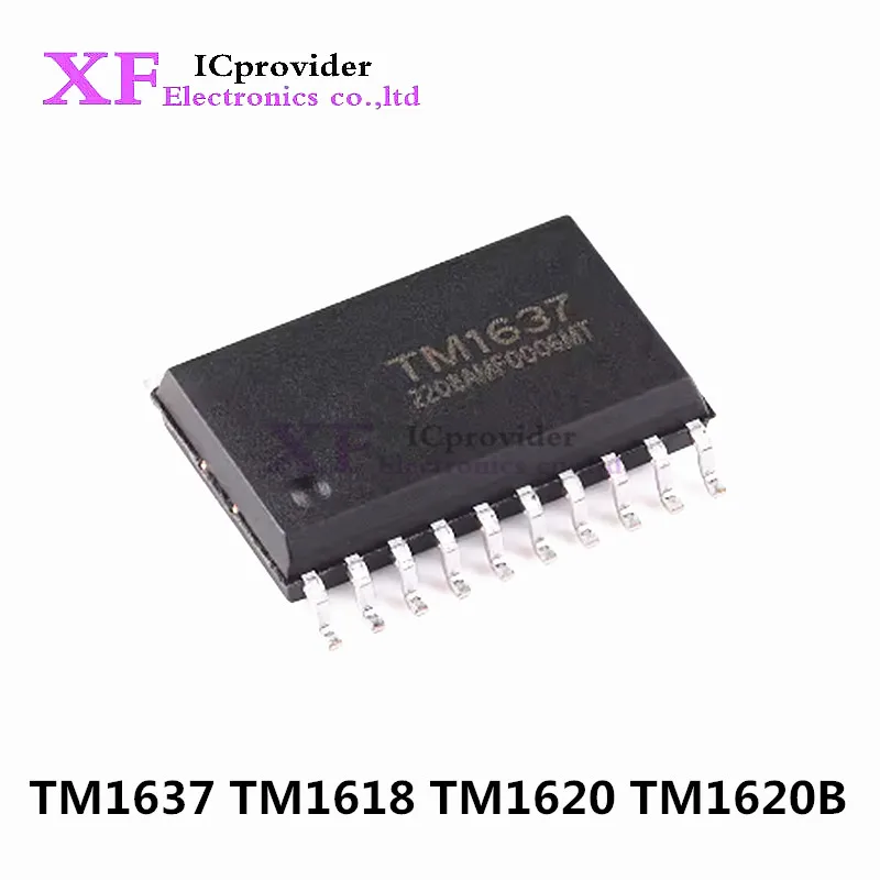 10Pcs 100% New TM1637 TM1618 TM1620 TM1620B SOP18 SOP20 LED driver