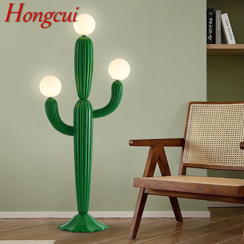 

Hongcui Nordic Cactus Floor Lamp Cream Style Living Room Bedroom LED Creativity Decorative Atmosphere