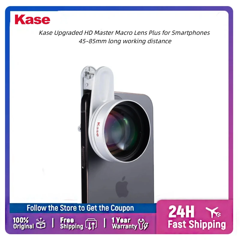 Kase Upgraded HD Master Macro Lens Plus Multi Anti-reflection Coating M17 Mount Compatible Phone Case For Product Macro Live