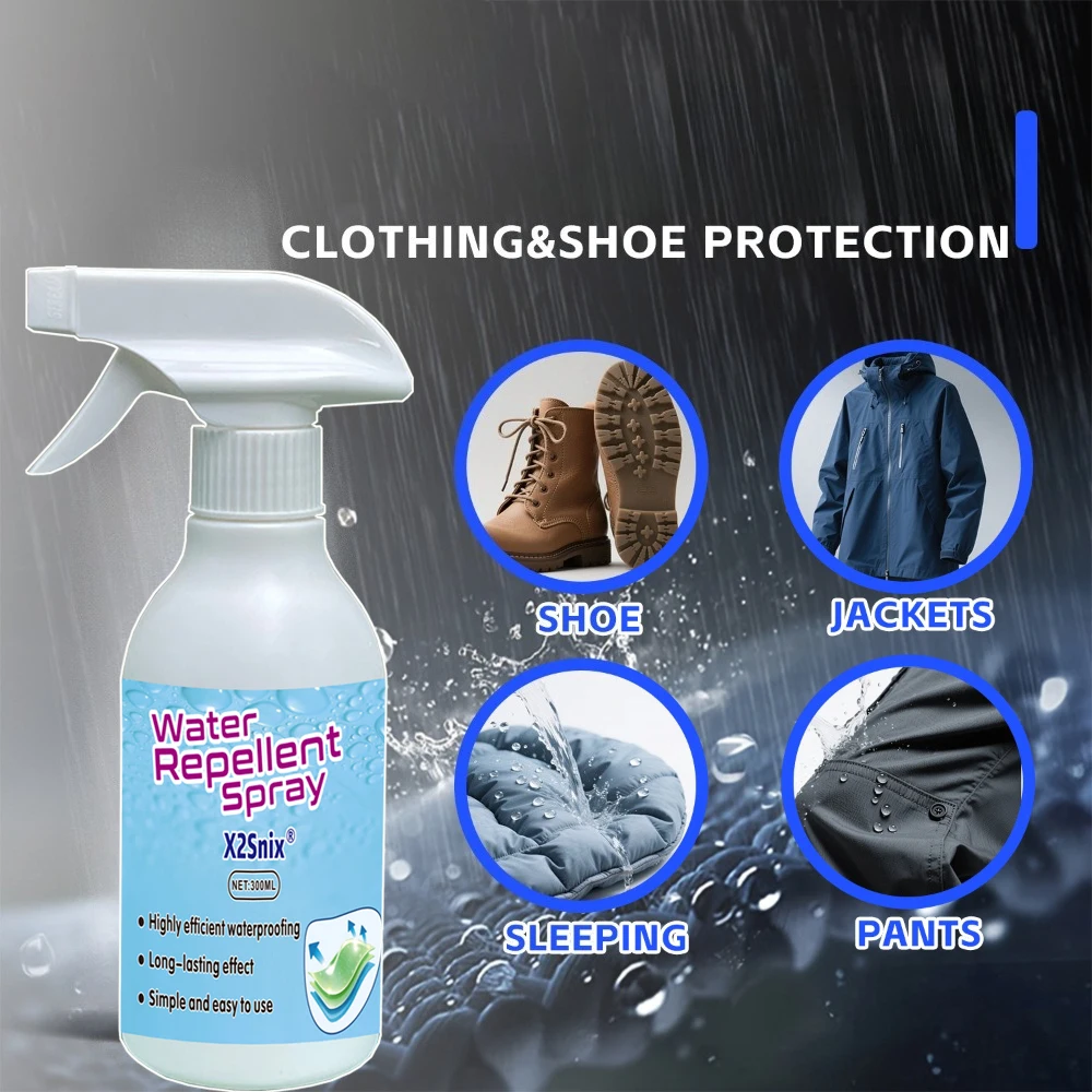 Fabric Nano Waterproof Spray, Rainproof Antifouling for Shoes, Clothes & Bag, Outdoor, Reduce Fabric Moisture Penetration