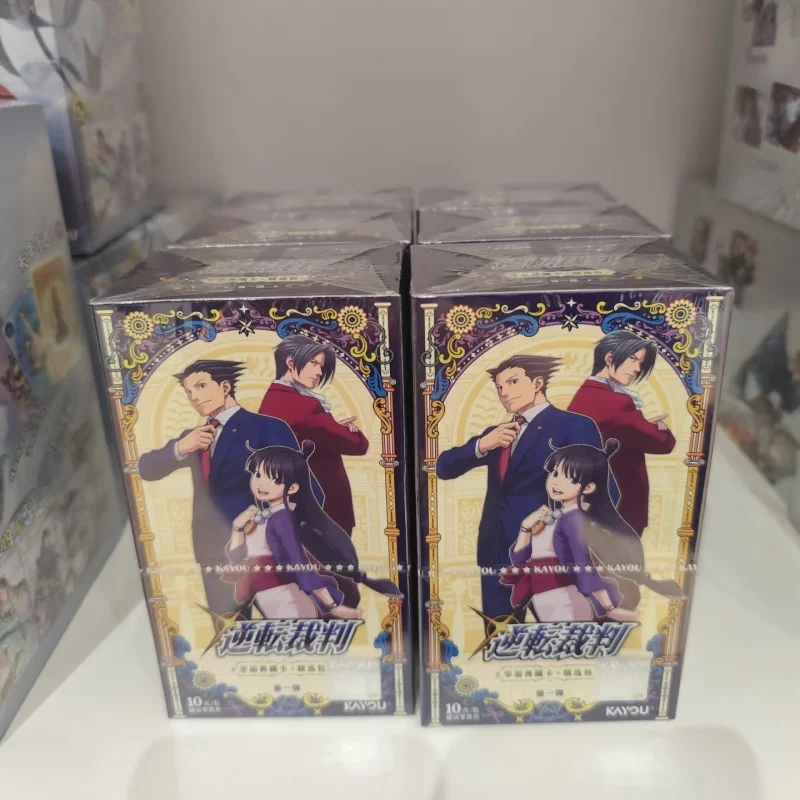 KAYOU Ace Attorney Card Exquisite Deluxe Collection Pack 1st Edition Anime Collectible Trading Cards Anime Peripheral Gift Toy