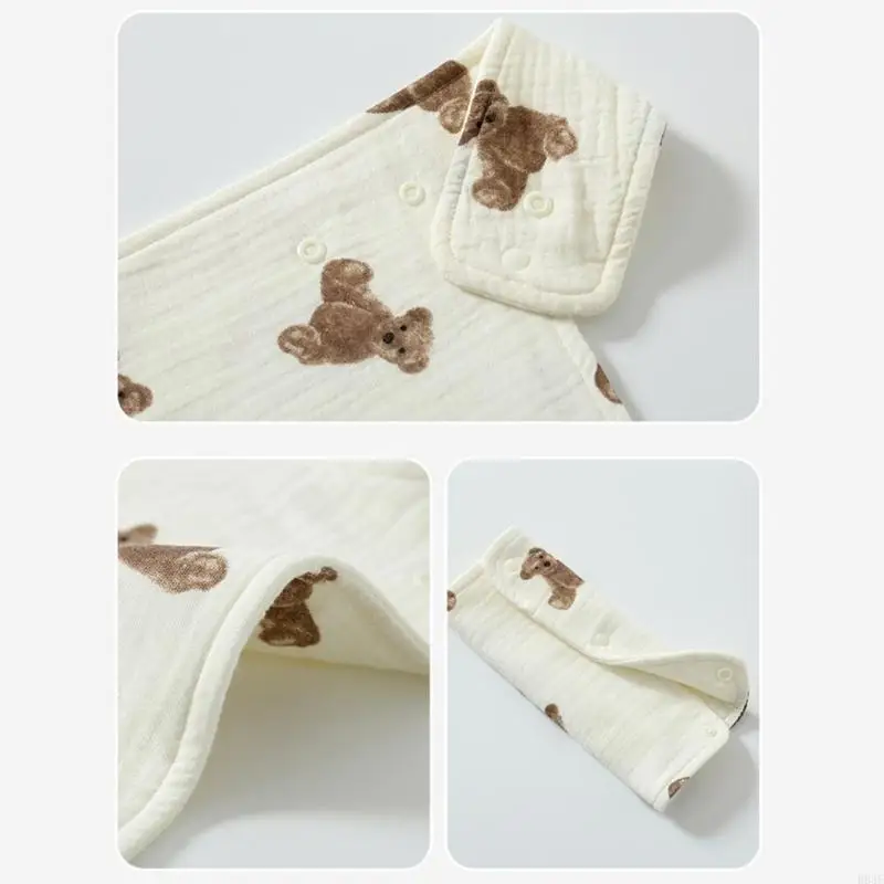 

Baby Stool Drool Towel Newborn Teething SoftCotton Bib Saliva Towel Multifunction Baby Strap Infants Supplies