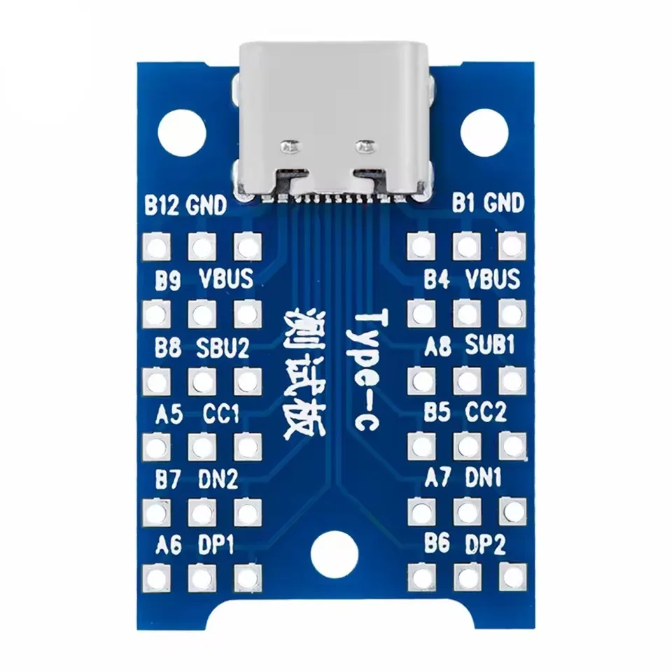 10pcs USB 3.1 Type C Female to Female Adapter Tester Board for USB C Cable Continuity Test with PCB Mount
