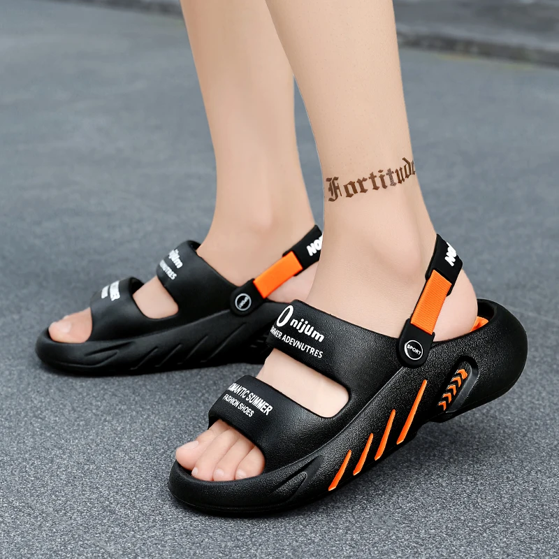 Sommer Herren Massage-Hausschuhe Outdoor-Sandalen Strand Komfortable Slides Indoor Freizeitschuhe EVA Clogs Herren-Sandalen Große Größen 47 48 – Detail 4