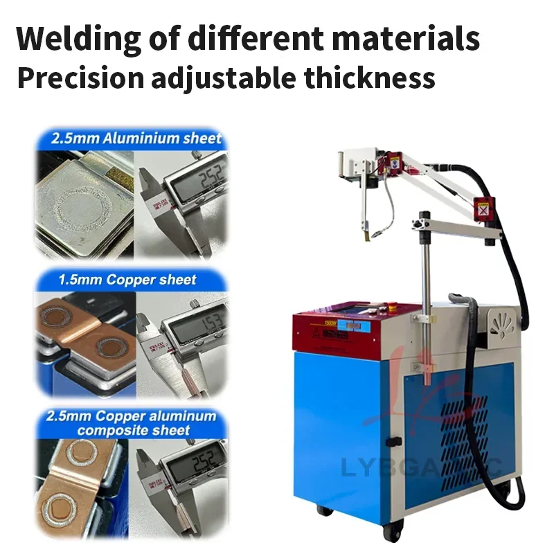 Automotive Lithium Battery Welding Laser Welder Machine Spot Soldering Handheld Cantilever Pressure Equipment 220V 1500W