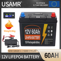 12V 60AH LiFePO4 Battery Pack Built-in BMS Lithium Iron Phosphate Cells For Replacing Most of Backup Power Home Energy Storage
