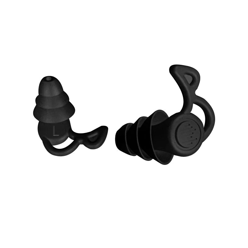 Bouchons d'oreille en silicone anti-bruit, bouchons d'oreille de natation, protection d'oreille, isolation interne pour le travail, le sommeil, le surf, doux et confortable, 1 paire