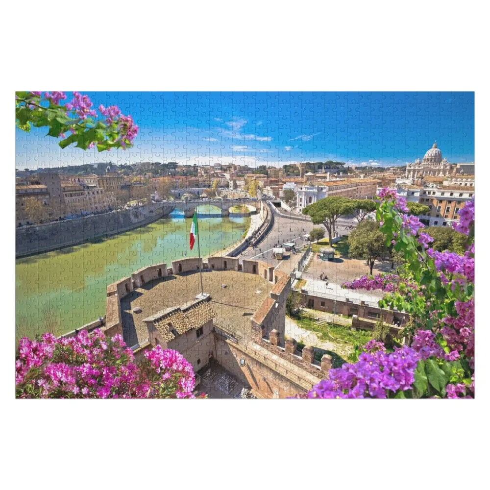 I Love Rome Jigsaw Puzzle Picture Scale Motors Wooden Boxes Photo Puzzle