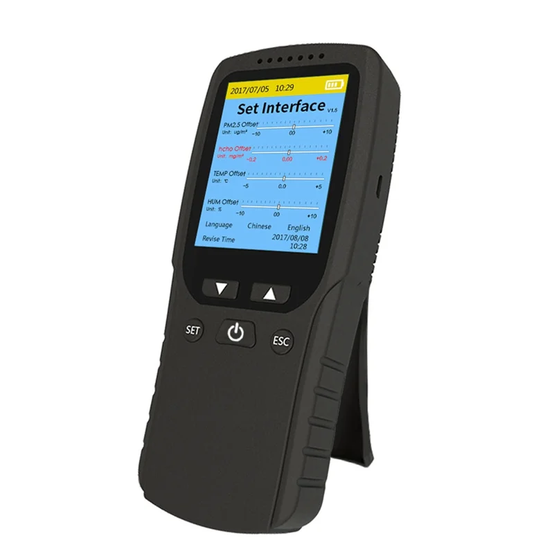 Multifunction Air Quality Monitor, Formaldehyde Detector, Pollution Meter, Tester, Detect & Test Indoor Pollution